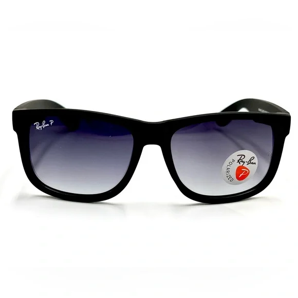 Ray-Ban Polarized Sunglasses Black With Smoke Lens RB4165 55mm Glare Reduction - Picture 6 of 10